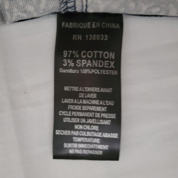 Oxford Lads Men’s Navy Print Patterned Cotton Stretch Walk Shorts Size 38 NWT - Picture 7 of 12